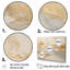 «I Beige And Gold Glacier Stone Art I», reproduction d'art sur toile abstraite-1026777579-1064562125
