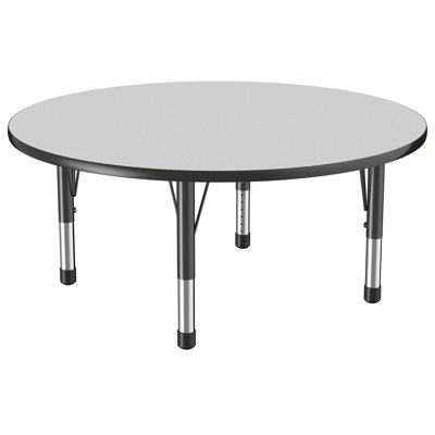 Round T-Mold Adjustable Height Activity Table