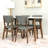 4 - Person Solid Wood Solid Wood Top Four Leg Dining Set
