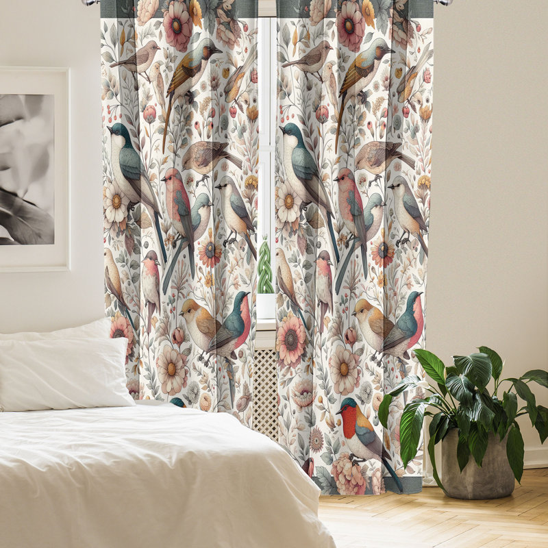 Semi Sheer Curtain, 56" W x 84" L