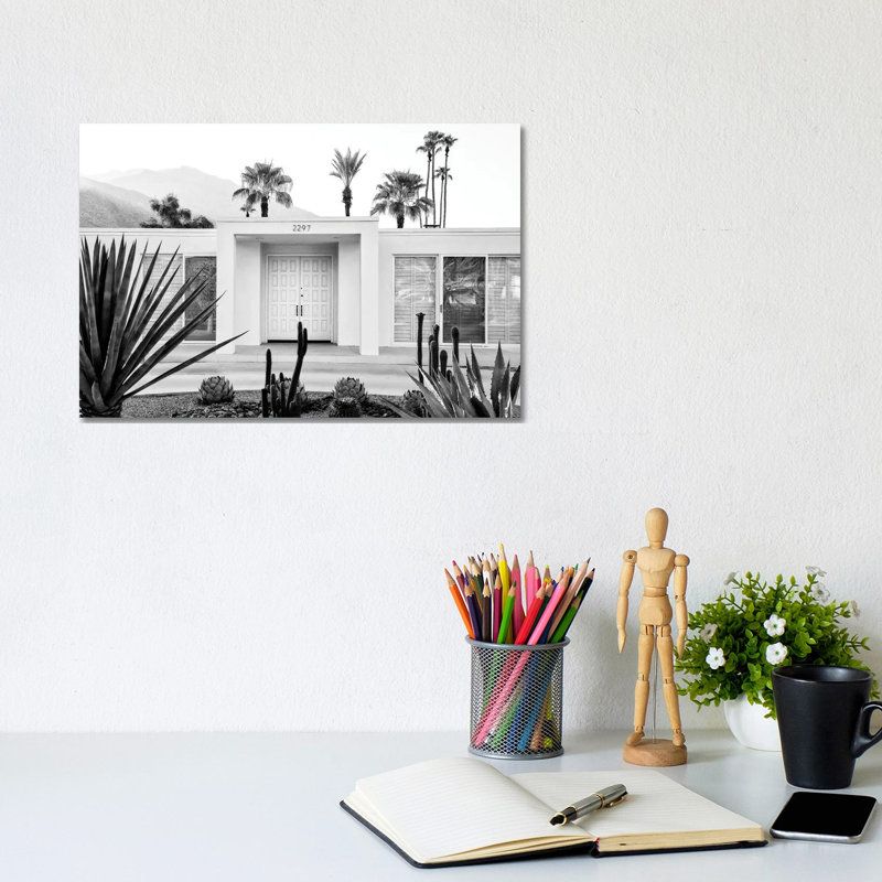 Palm Springs White House by Philippe Hugonnard - Wrapped Canvas Print, 20.32 cm H x 30.48 cm W