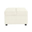 Lit-repose-pieds avec matelas et accoudoirs rembourrés Xara Modern Chenille