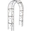Arche de jardin en métal - noire, idéale pour les lianes et les légumes grimpants, 58 po x 19 po x 98,4 po, supportant 20 lb de concombre