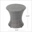Table d'appoint d'extérieur en osier KONO HOURGLASS, durable et élégante pour le patio et le jardin