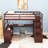 Ginnette 7 Drawer Loft Bed with Built-in-Desk by Harriet Bee-740430324-793534859