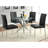 Isolde Chrome 41-inch Dining Table
