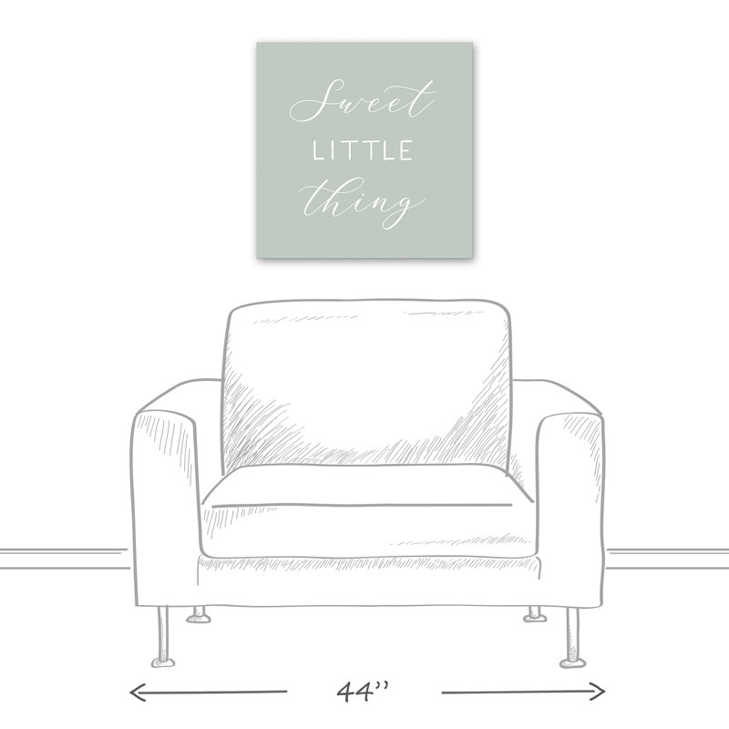 Sweet Little Thing Print On Canvas; F06C7ADFCFF24CD58CE46F6367D2DDB8 Square, 20" H x 20" W x 1.25" D
