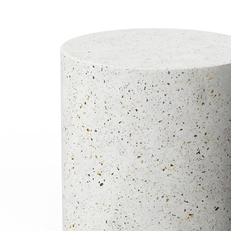 Table de bout Kareen, Terrazzo ivoire, H 15,75 po x l 15,75 po x P 15,75 po