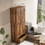  Armoire de rangement 71 po avec 2 tablettes réglables et portes de grange - Organisateur rustique pour la cuisine, la salle de bain et la salle de lavage-318377257