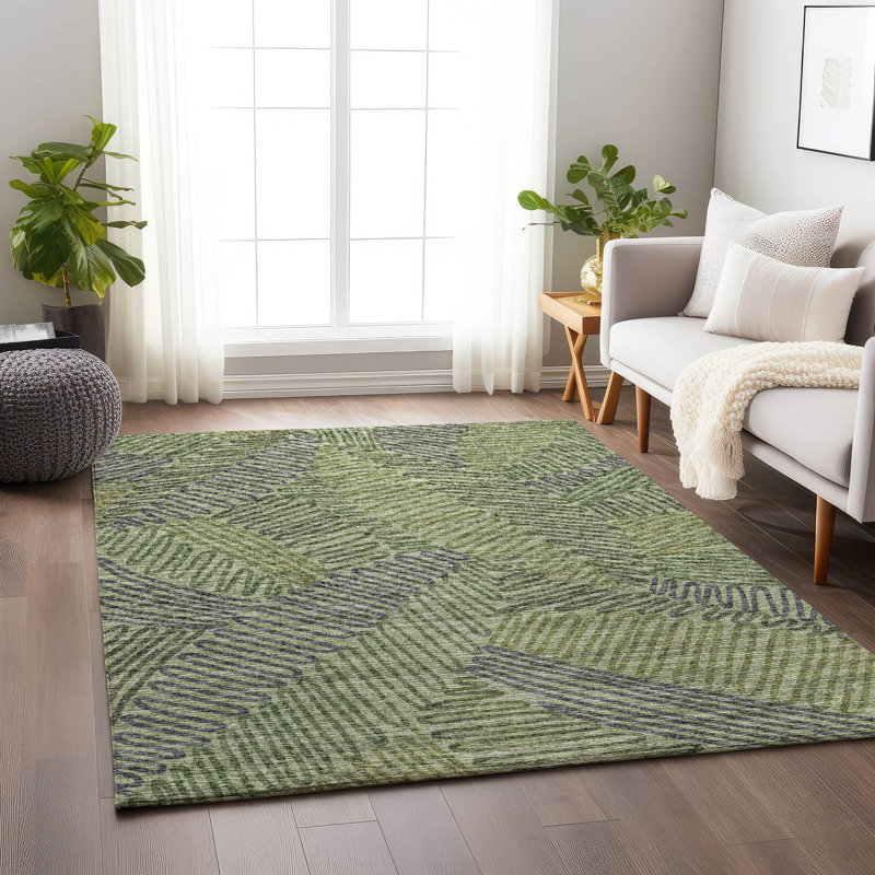 Premium Machine Washable Vaseem AMF117 Rug, Rectangle 2'6" x 3'10"