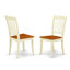 L'ensemble 5 pièces de table et chaises de cuisine comprend une table de salle à manger rectangulaire avec rallonge papillon et 4 chaises de salle à manger, babeurre et cerise-1075393882