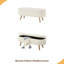 Banc de rangement avec repose-pieds ovale Luxury-7205800