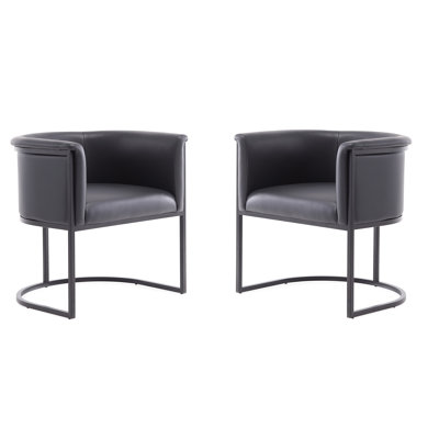 18.9'' H Upholstered Metal Armchair