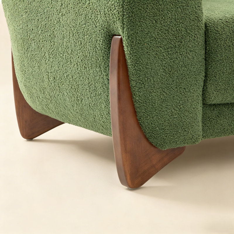 Canapé moderne avec 3 coussins, Green