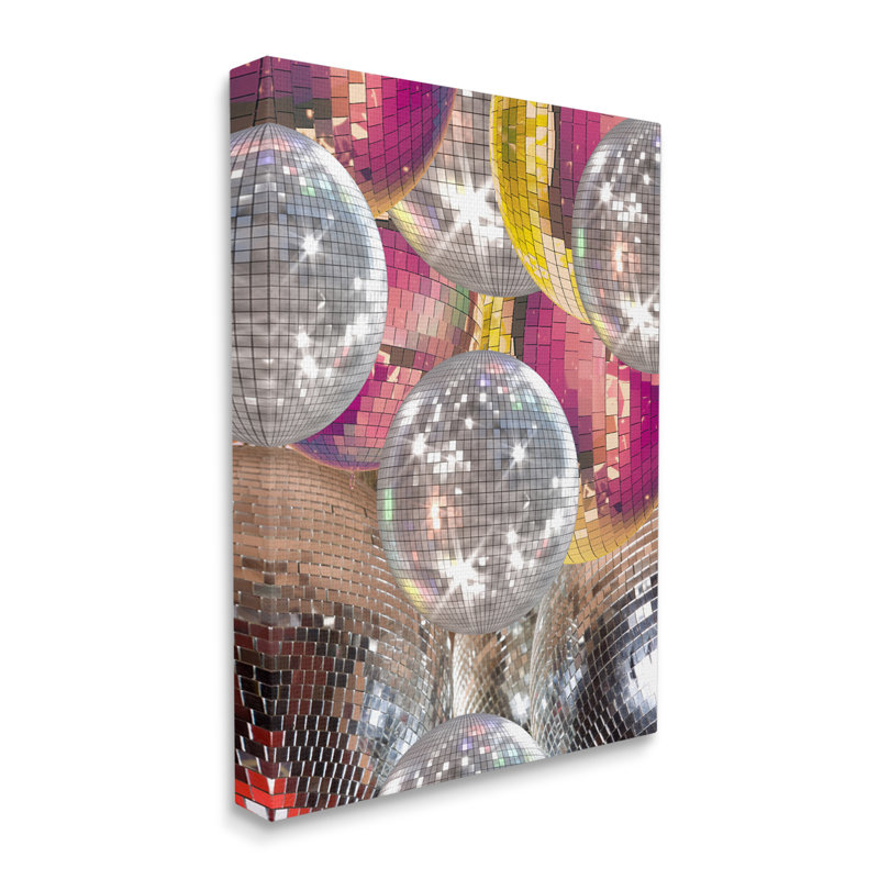 Boules disco rétro, H 30 po x l 24 po x P 1,5 po