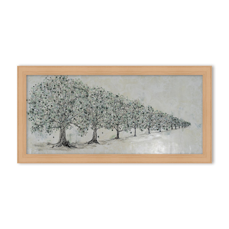 Nature Inspired "Renewal in Bloom" Canvas Wall Art By , 8" H x 16" W, Framed Canvas, White