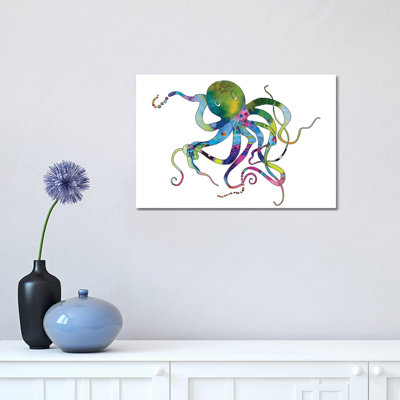 Octopus by Jo Lynch - Wrapped Canvas Print