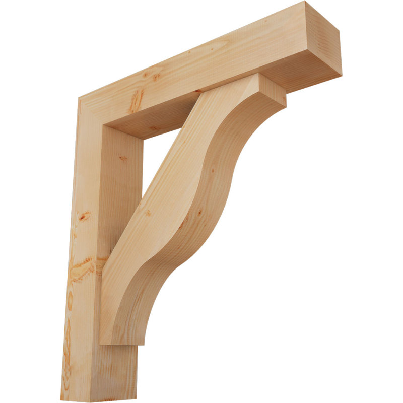 Support Funston Block avec support décalé, Sapin Douglas de l 7 1/2 (lisse), 40 x 36