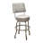 Retro Home Chrome Upholstered Swivel Counter And Bar Stool With Back-107439717-108805922