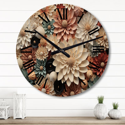 Horloge murale surdimensionnée en cactus blanc