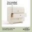 Commode 3 tiroirs avec surmatelas Kyoto-106743252
