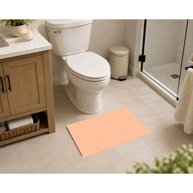Tapis de toilette rectangulaire tout petit, absorbant et antidérapant