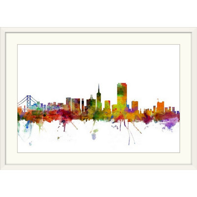 «San Francisco City Skyline» par Francy, impression