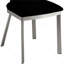 Chaise d'appoint contemporaine l 17,4 po (2 / RCT), argent / noir