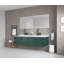 Miroir de salle de bain 72 "x 32" à DEL avec façade et rétroéclairage