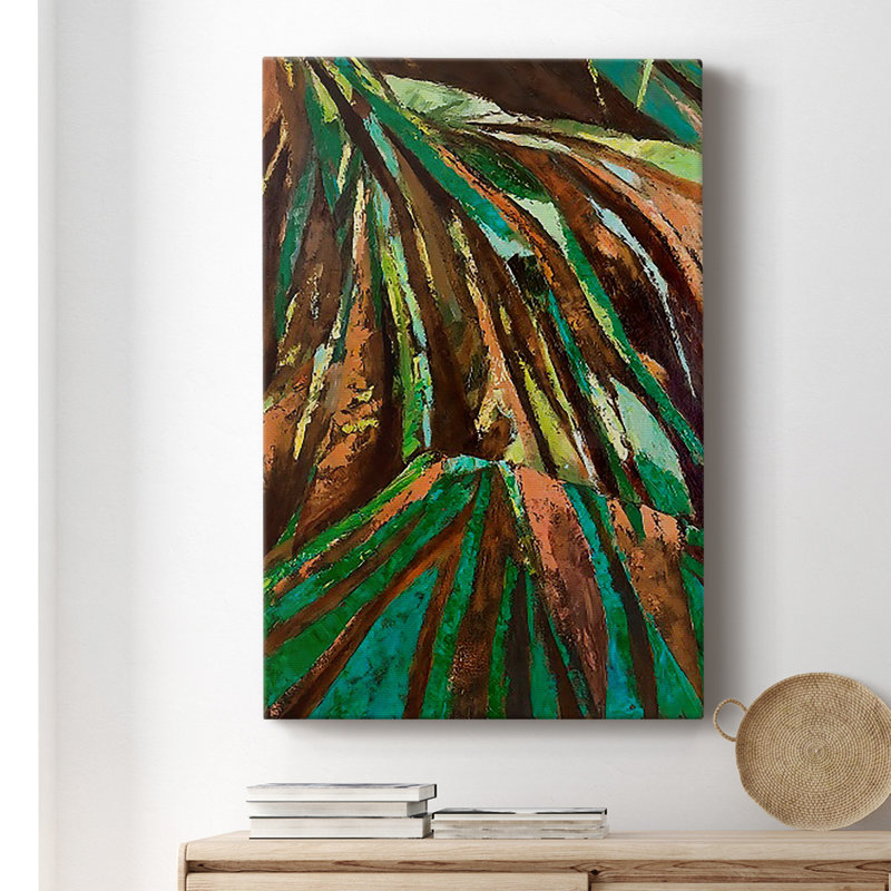 Las Palmas II - peinture sur toile tendue, H 18 po x l 12 po x P 1 po