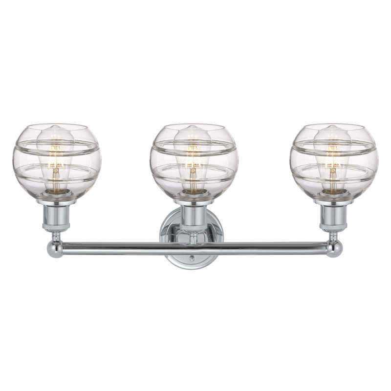 Natick 3 - Light Dimmable Vanity Light, Clear, Polished Chrome