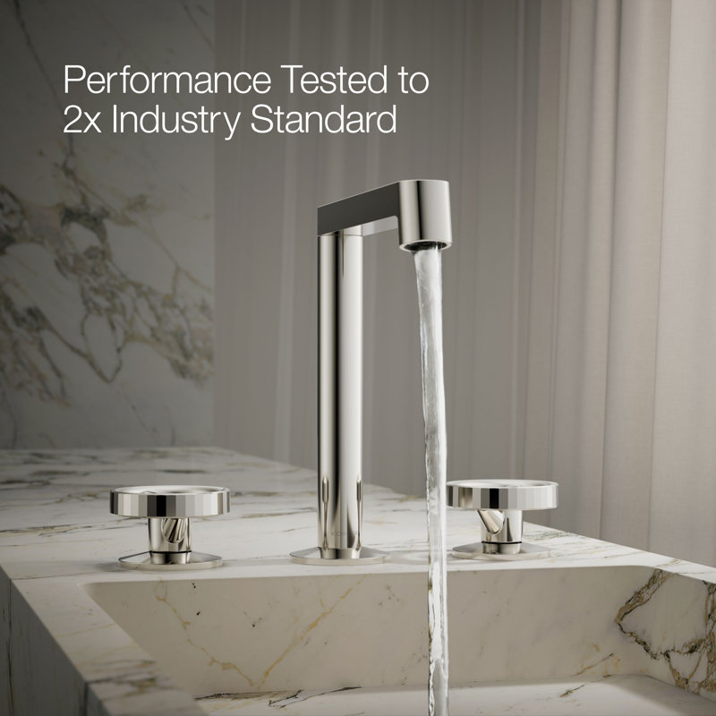 Components Industrial Bathroom Sink Faucet Handles, Nickel