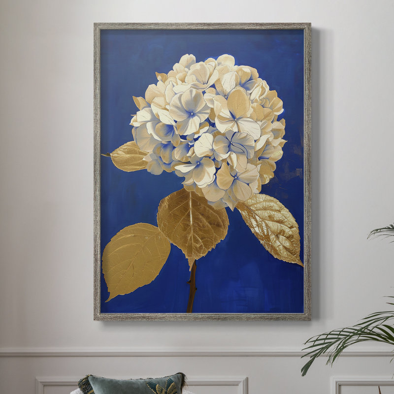 Reproduction encadrée FLORAL Series Lxxxii - bois massif, H 15 po x l 12 po