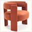 Fauteuil d'appoint pour le salon, fauteuil simple en velours confortable-129505238