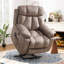 Fauteuil inclinable en microfibre Rawleigh de 41,3 po de largeur avec lombaire et massage 8 points, port USB et deux porte-gobelets cachés-483164747