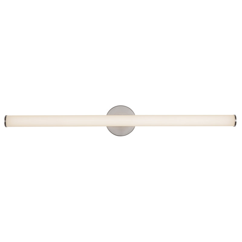 Tectra 36-in Black dimmable LED Wall Sconce, Nickel