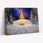 Art mural sur toile Snowy Forest Night-2124686576