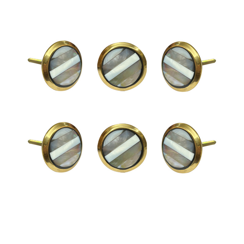 Boutons rayés de 1,5 po de diamètre