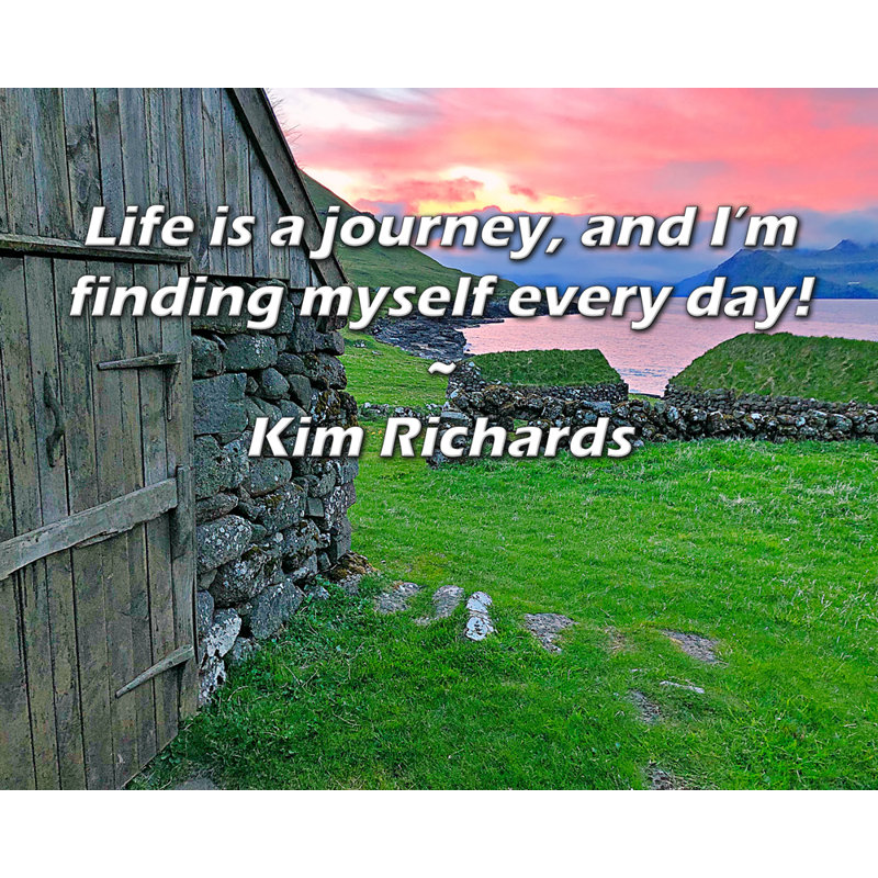Trinx Gallery Wrapped Canvas By Kim Richards: "Life is a journey, and I’m finding myself ever