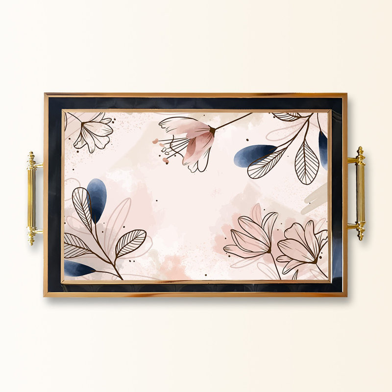 Elegant Glass Tray, 19.7 x 11.4 x 1.4 inches | 100% Durable Glass Construction | Easy to Clean with Damp Cloth | Ideal for Serving, Decorative Display, and Organizing | Stylish Addition to Home Décor
