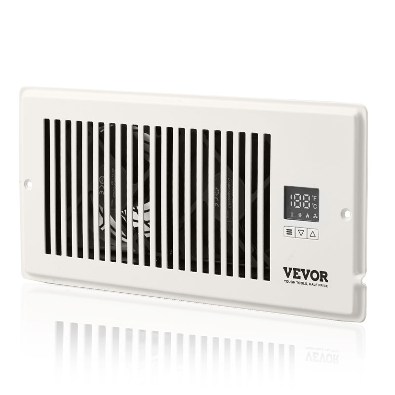 Ventilateur mural blanc avec télécommande incluse VEVOR, H 5,55 po x l 11,54 po x P 1,97 po, Blanc