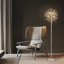 Thurton 148cm Farmhouse Boho White Wood Floor Lamp