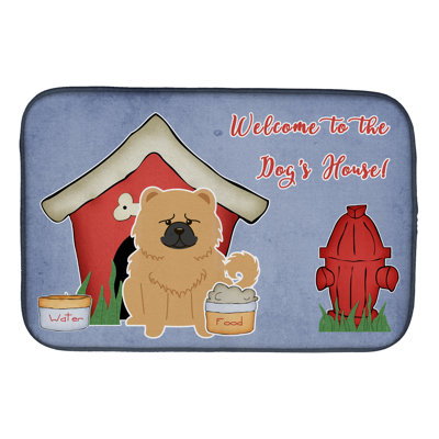 Tapis de séchage chow chow dog house