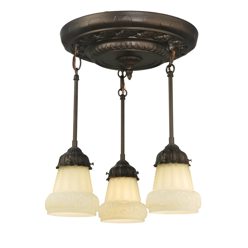3 - Light Semi Flush Mount