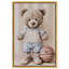 "Little Teddy Soccer Player", reproduction murale encadrée par Art Remedy, cadre noir, 24 x 36-299093034-299093045