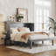 Grand lit escamotable grand format - aucun sommier requis, durable avec port USB et amp; Tablettes amovibles-952748329