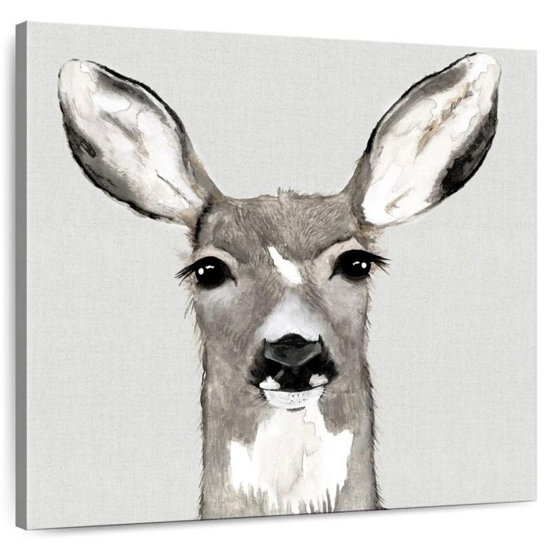 Brampt Oh Deer Portrait, 39" H x 39" W