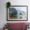 Paysage au port, impression sur papier