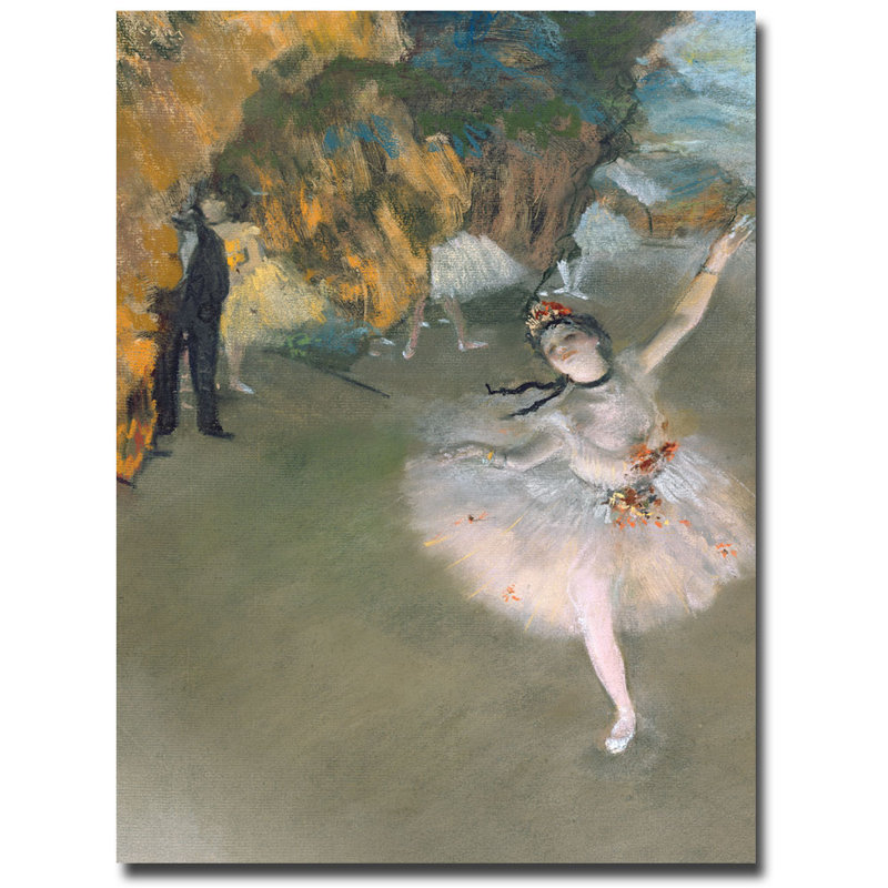 "L'étoile, 1876" par Edgar Degas, reproduction d'art sur toile, H 47 po x l 35 po x P 2 po