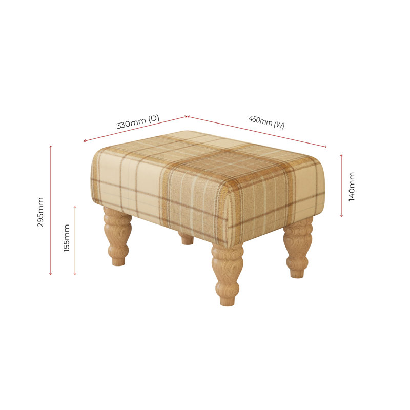 Manufactured Wood Accent Stool, Natural, Grey